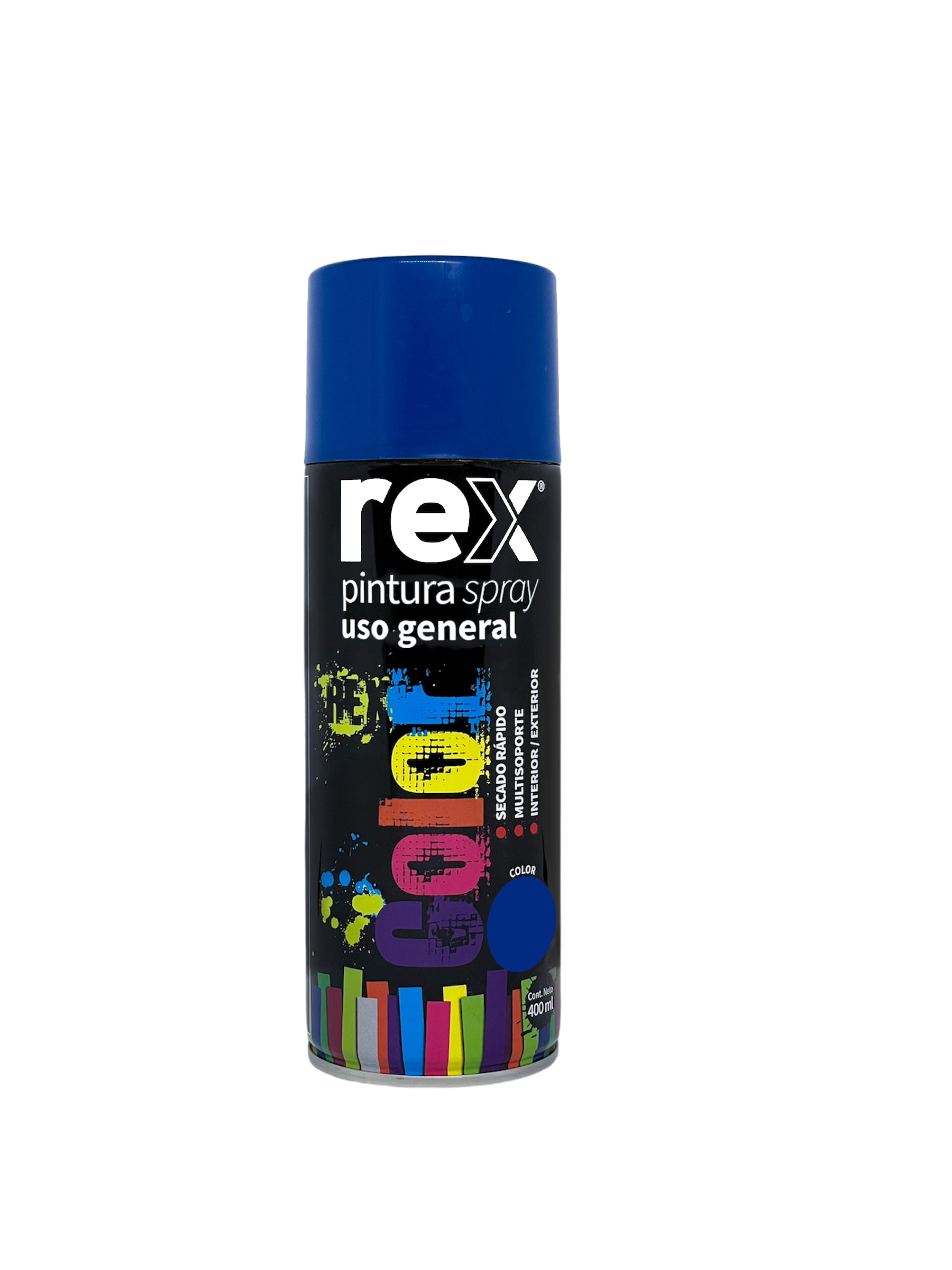 Rex Pintura Spray General, Blanco Brillante, 400 ml – Lautaro SPA