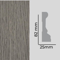 GUARDAPOLVO GP387 MDF FOLIO GRIS MARENGO 25X82X2440mm
