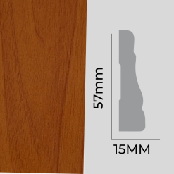 PILASTRA PL239 MDF FOLIO CEREZO BRILLANTE 15X57X2440mm