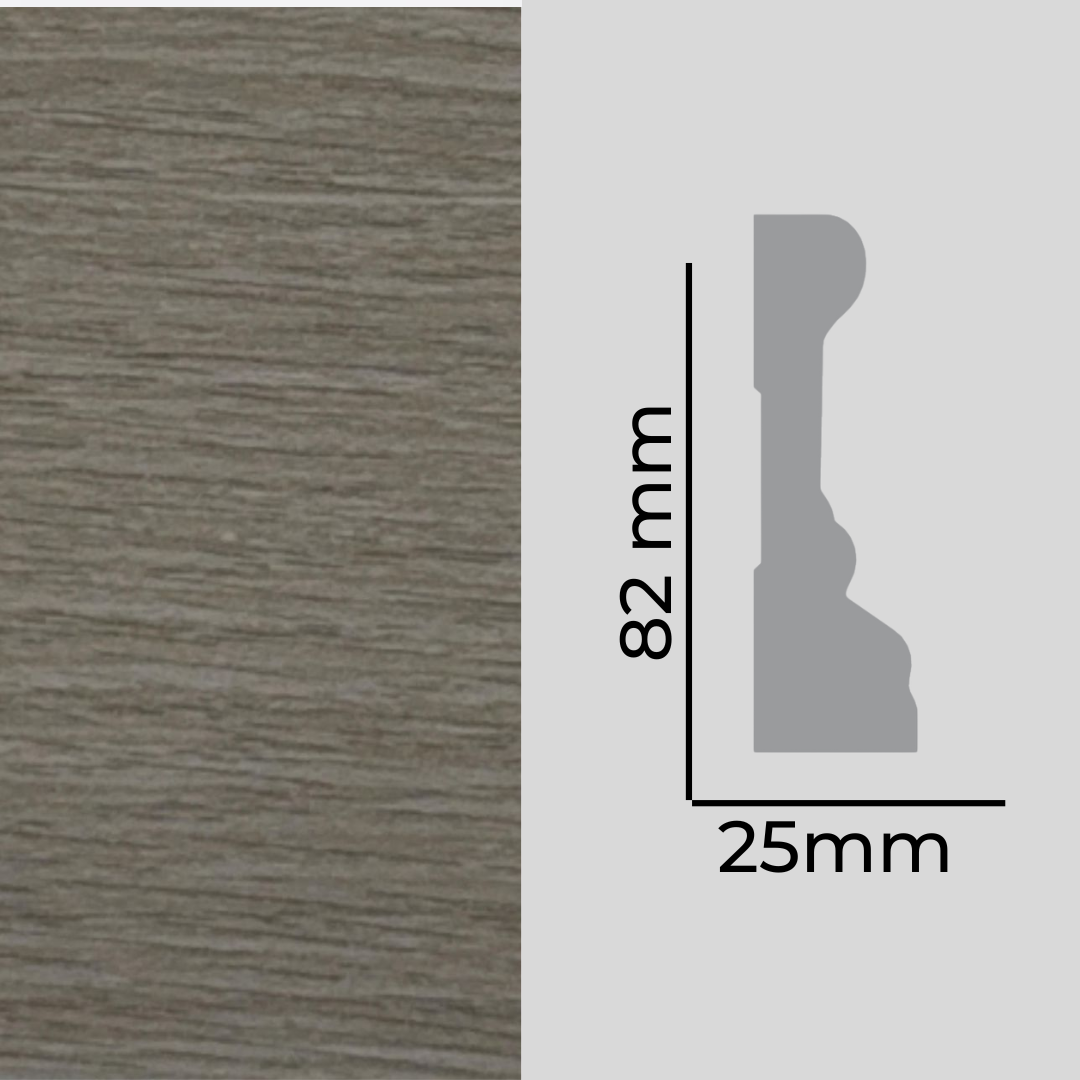 GUARDAPOLVO GP387 MDF FOLIO NATURE WHITE 25X82X2440mm