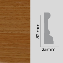 GUARDAPOLVO GP387 MDF FOLIO HAYA NEW 25X82X2440mm