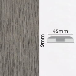 CUBREJUNTA TRANSICIÓN MDF FOLIO GRIS MARENGO 9X45mm