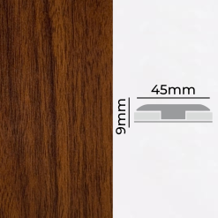 CUBREJUNTA TRANSICIÓN MDF FOLIO WALNUT 9X45mm