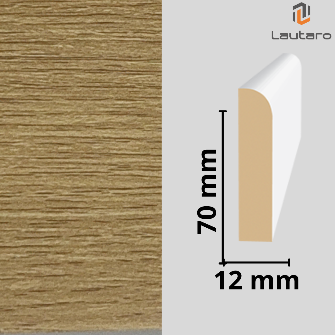 GUARDAPOLVO MDF GP22 FOLIO EVOKE CLASSIC 12X70X2440mm