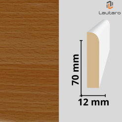 GUARDAPOLVO MDF GP22 FOLIO HAYA NEW 12X70X2440mm