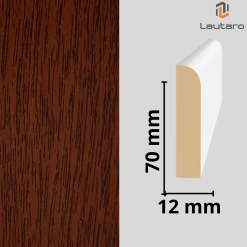 GUARDAPOLVO MDF GP22 FOLIO MERBAU 12X70X2440mm
