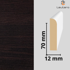 GUARDAPOLVO MDF GP22 FOLIO WENGUE 12X70X2440mm
