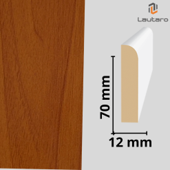 GUARDAPOLVO MDF GP22 FOLIO CEREZO BRILLANTE 12X70X2440mm