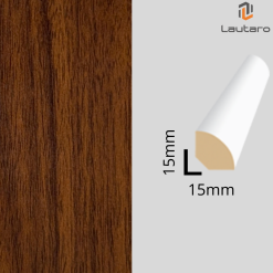 JUNQUILLO 1/4 RODÓN CR1 FOLIO WALNUT 15X15X2440mm