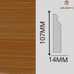 GUARDAPOLVO GP163 MDF FOLIO HAYA NEW 14X107X2440mm