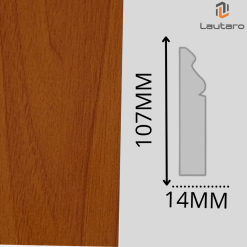 GUARDAPOLVO GP163 MDF FOLIO CEREZO BRILLANTE 14X107X2440mm