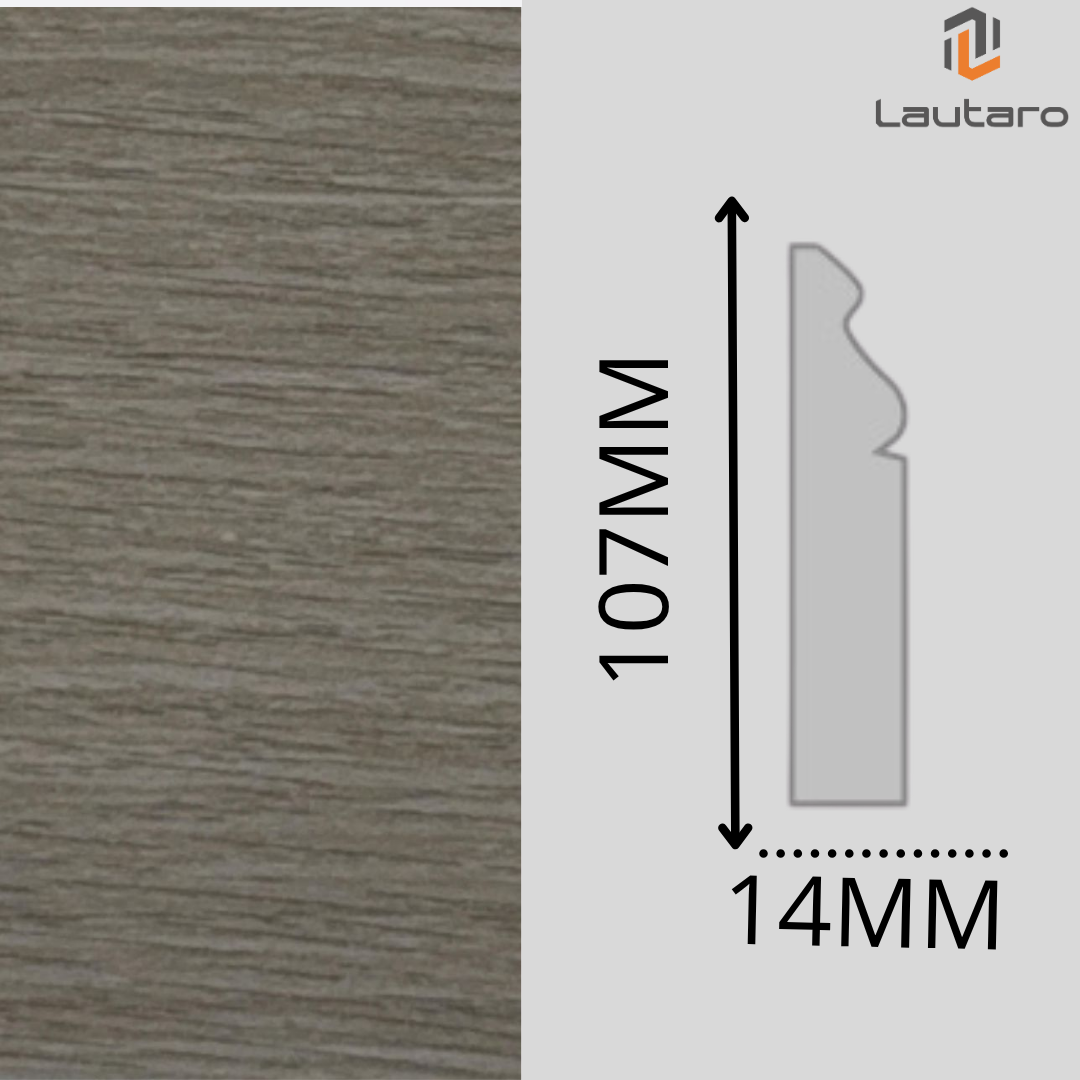 GUARDAPOLVO GP163 MDF FOLIO NATURE WHITE 14X107X2440mm