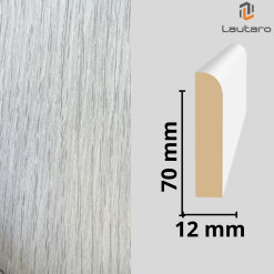 GUARDAPOLVO MDF GP22 FOLIO EVOKE CONCRETE 12X70X2440mm