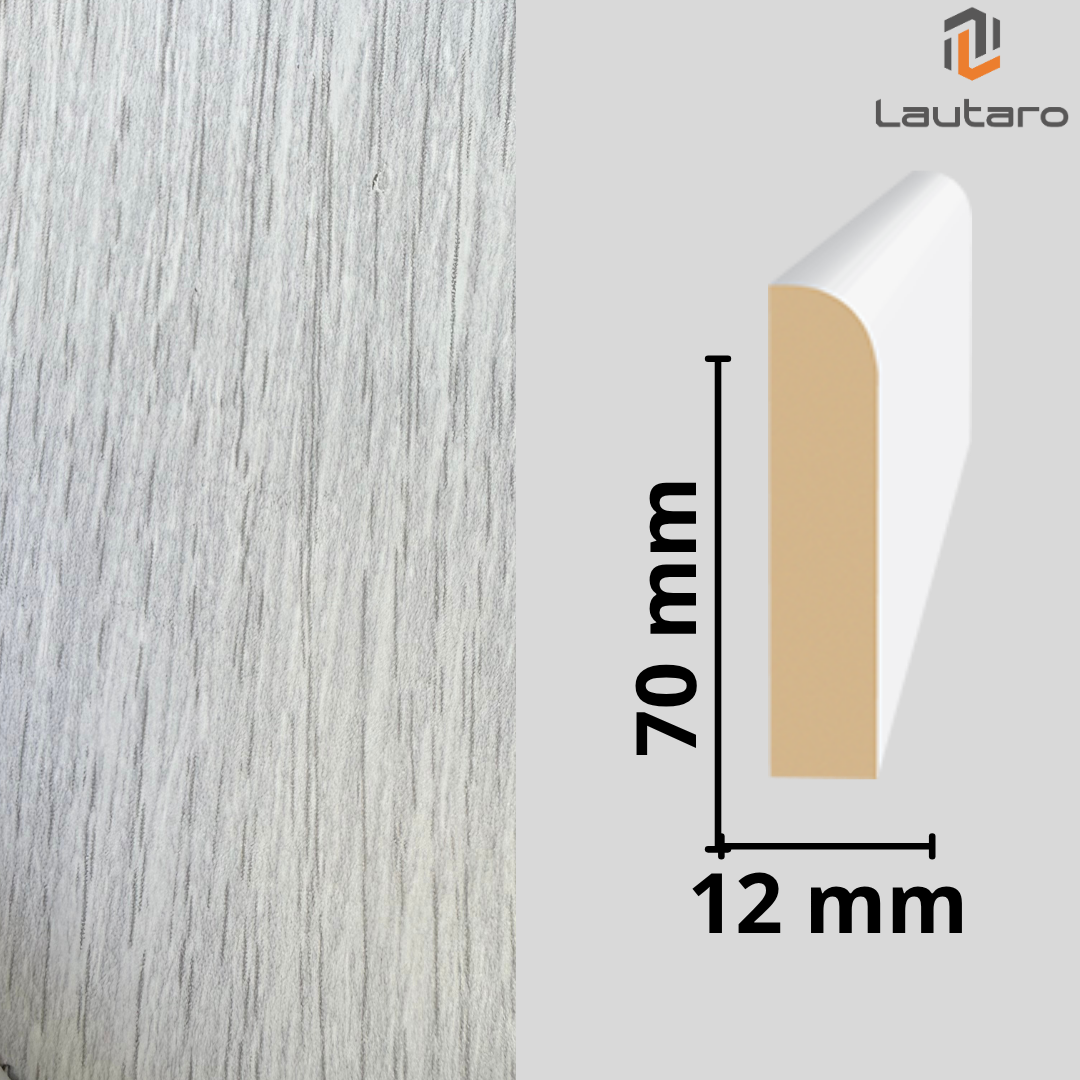 GUARDAPOLVO MDF GP22 FOLIO EVOKE CONCRETE 12X70X2440mm