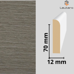 GUARDAPOLVO MDF GP22 FOLIO NATURE WHITE 12X70X2440mm