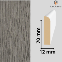 GUARDAPOLVO MDF GP22 FOLIO GRIS MARENGO 12X70X2440mm