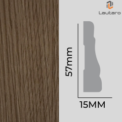 PILASTRA PL239 MDF FOLIO ROBLE GRAFITO 15X57X2440mm