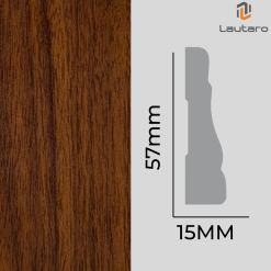 PILASTRA PL239 MDF FOLIO WALNUT 15X57X2440mm