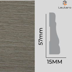 PILASTRA PL239 MDF FOLIO NATURE WHITE 15X57X2440mm