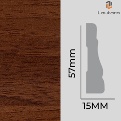 PILASTRA PL239 MDF FOLIO NOGAL 15X57X2440mm