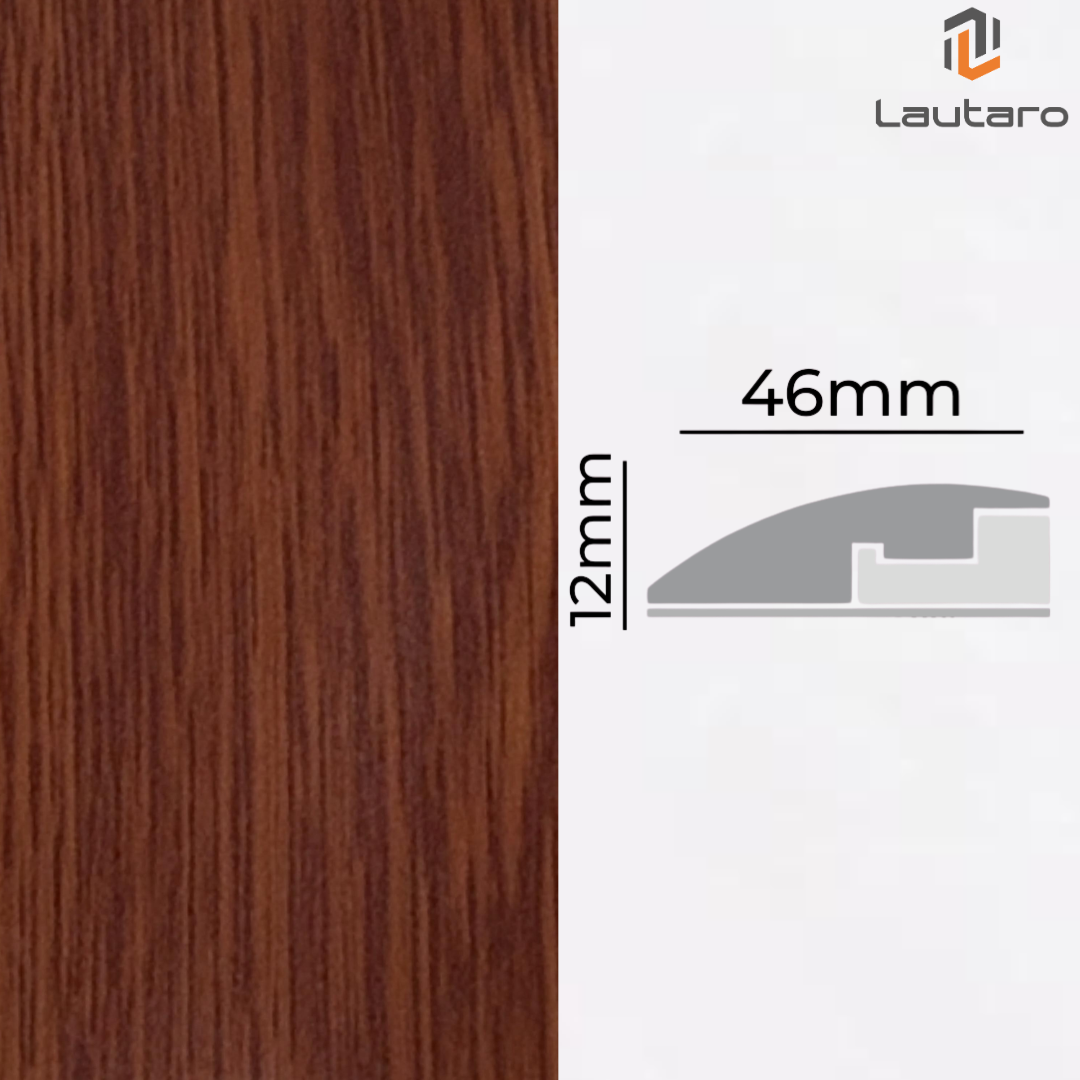 Cubre junta de Compensación MDF Folio CEDRO ROJO 12X38X2400mm