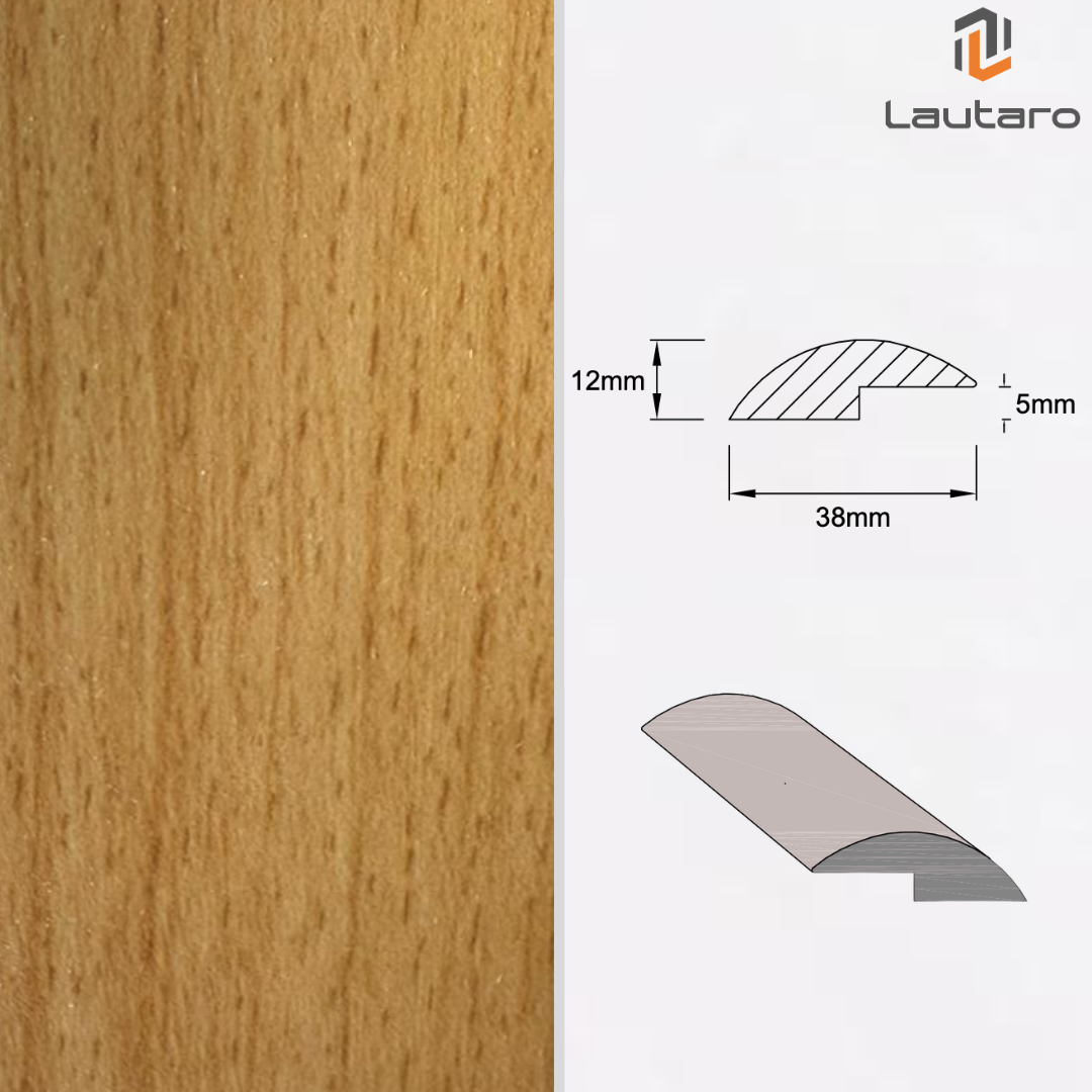 Cubre junta de Compensación MDF Folio HAYA NEW 12X38X2400mm