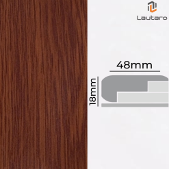 Nariz de grada MDF Folio CEDRO ROJO 18x48x2400mm