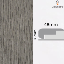 Nariz de grada MDF Folio GRIS MARENGO 18x48x2400mm