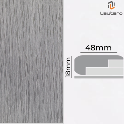 Nariz de grada MDF Folio NATURE WHITE 18x48x2400mm
