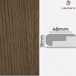 Nariz de grada MDF Folio ROBLE GRAFITO 18x48x2400mm