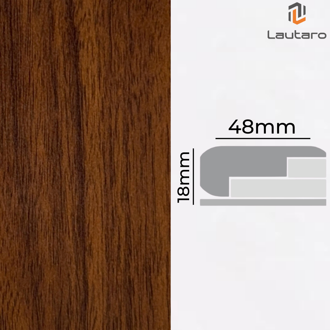 Nariz de grada MDF Folio WALNUT 18x48x2400mm